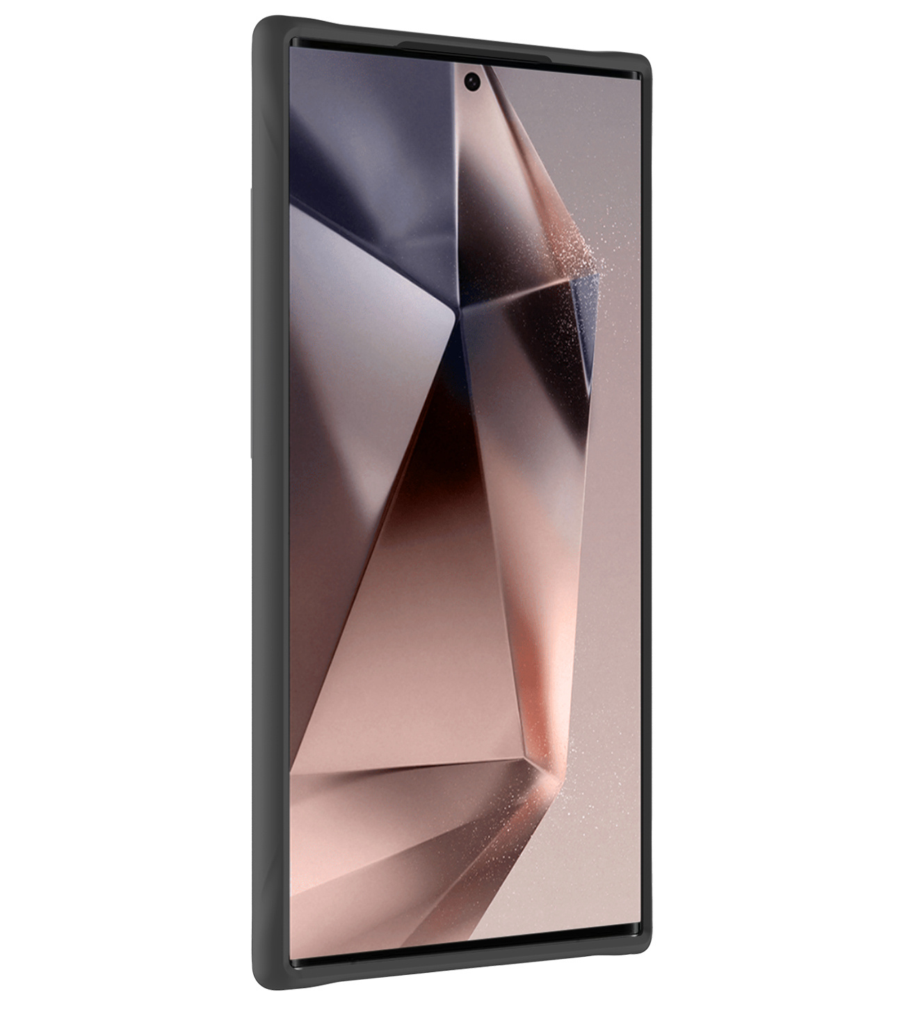 Nomfy Hoesje Geschikt voor Samsung S24 Ultra Hoesje Siliconen Cover Case - Hoes Geschikt voor Samsung Galaxy S24 Ultra Hoes Back Case - Zwart