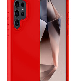Nomfy Nomfy Samsung Galaxy S24 Ultra Hoesje Siliconen - Rood