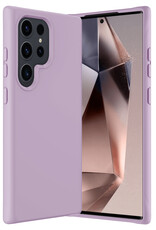 Nomfy Hoesje Geschikt voor Samsung S24 Ultra Hoesje Siliconen Cover Case - Hoes Geschikt voor Samsung Galaxy S24 Ultra Hoes Back Case - Lila
