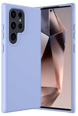 Nomfy Hoesje Geschikt voor Samsung S24 Ultra Hoesje Siliconen Cover Case - Hoes Geschikt voor Samsung Galaxy S24 Ultra Hoes Back Case - Lichtblauw