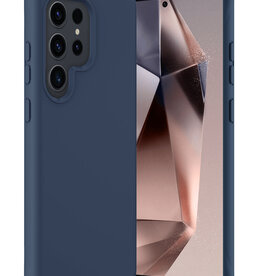 Nomfy Nomfy Samsung Galaxy S24 Ultra Hoesje Siliconen - Donkerblauw