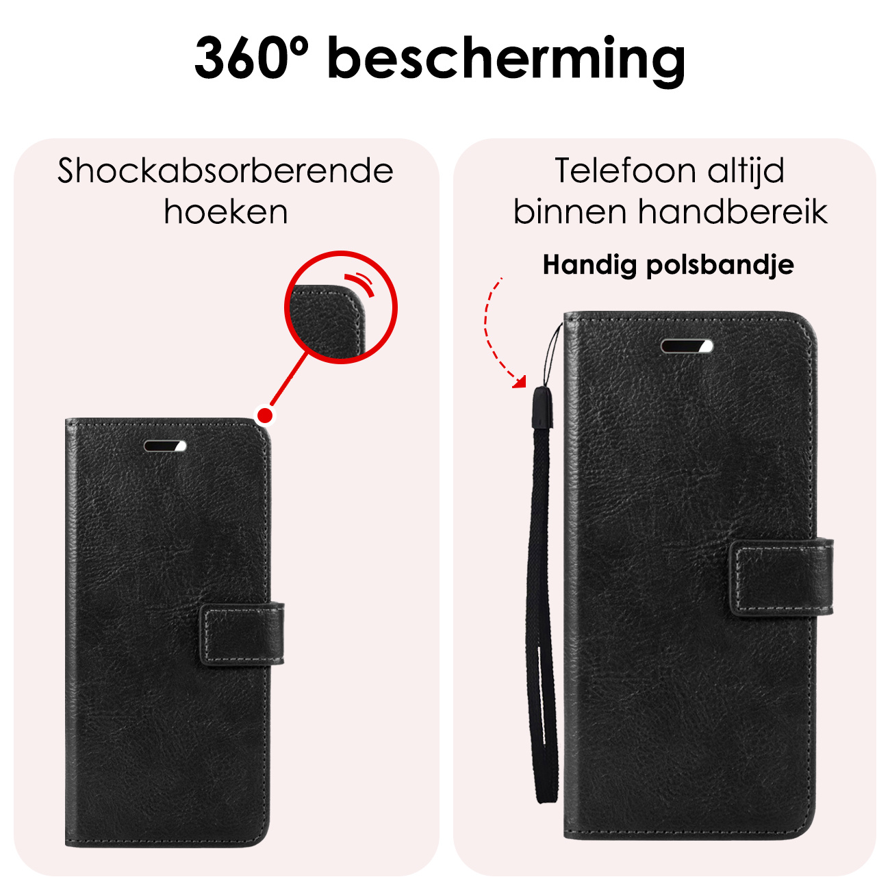 NoXx Hoes Geschikt voor Samsung S24 Ultra Hoesje Book Case Hoes Flip Cover Wallet Bookcase - Zwart