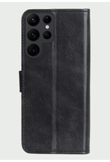 BASEY. Hoes Geschikt voor Samsung S24 Ultra Hoesje Bookcase Hoes Flip Case Book Cover - Hoesje Geschikt voor Samsung Galaxy S24 Ultra Hoes Book Case Hoesje - Zwart