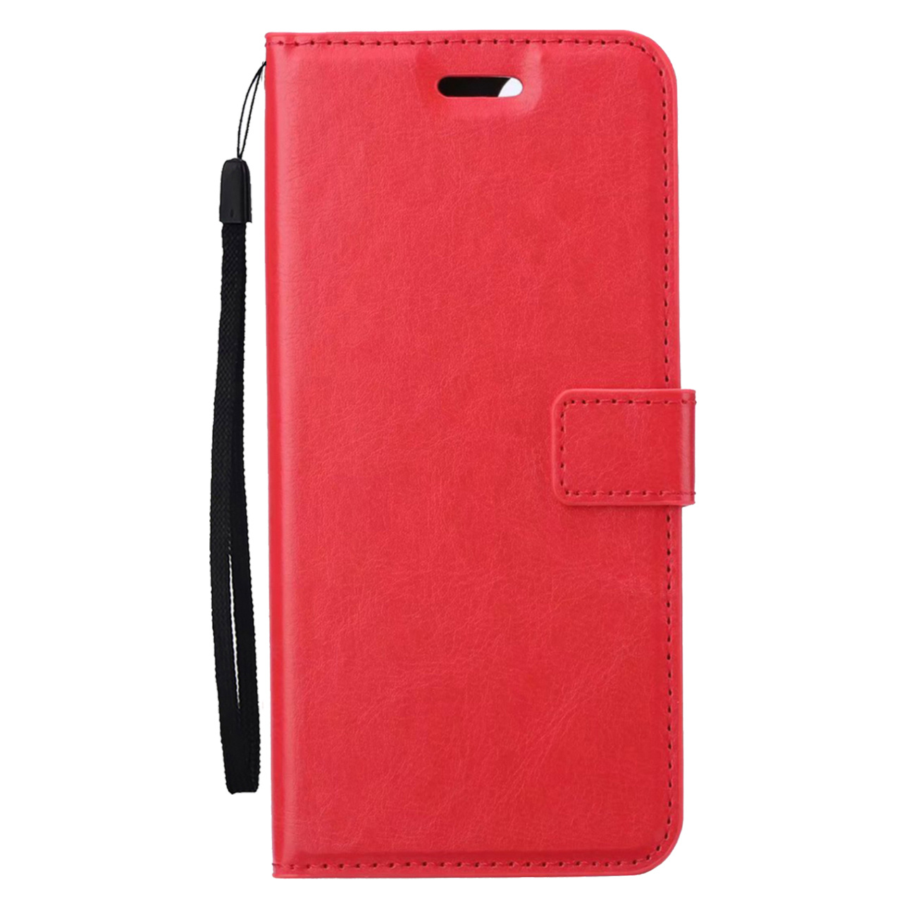 BASEY. Hoes Geschikt voor Samsung S24 Ultra Hoesje Bookcase Hoes Flip Case Book Cover - Hoesje Geschikt voor Samsung Galaxy S24 Ultra Hoes Book Case Hoesje - Rood