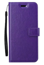 BASEY. Hoes Geschikt voor Samsung S24 Ultra Hoesje Bookcase Hoes Flip Case Book Cover - Hoesje Geschikt voor Samsung Galaxy S24 Ultra Hoes Book Case Hoesje - Paars