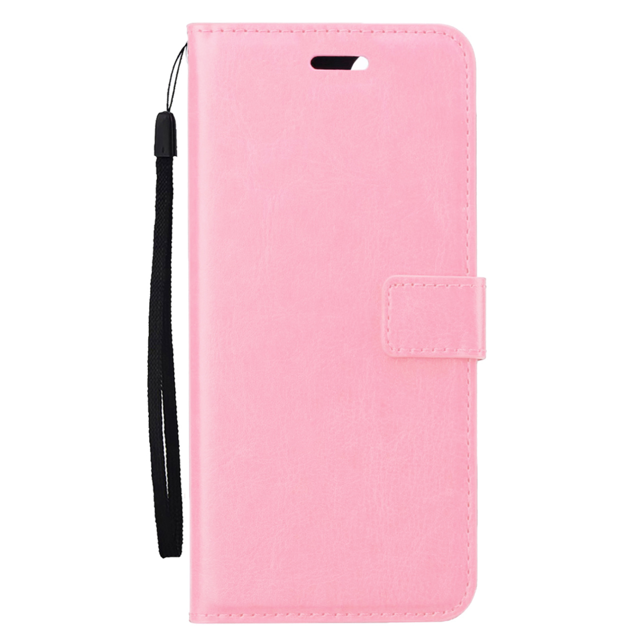 BASEY. Hoes Geschikt voor Samsung S24 Ultra Hoesje Bookcase Hoes Flip Case Book Cover - Hoesje Geschikt voor Samsung Galaxy S24 Ultra Hoes Book Case Hoesje - Lichtroze