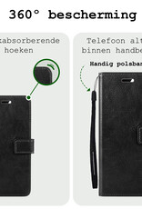 BASEY. Hoes Geschikt voor Samsung S24 Plus Hoesje Bookcase Hoes Flip Case Book Cover - Hoesje Geschikt voor Samsung Galaxy S24 Plus Hoes Book Case Hoesje - Zwart