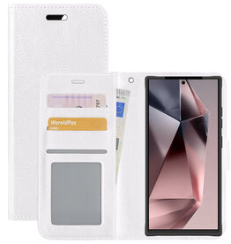 NoXx NoXx Samsung Galaxy S24 Ultra Hoesje Bookcase - Wit
