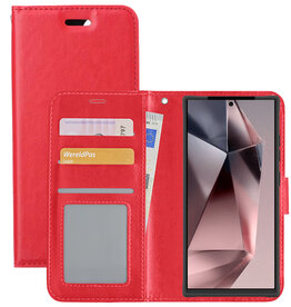 NoXx NoXx Samsung Galaxy S24 Ultra Hoesje Bookcase - Rood