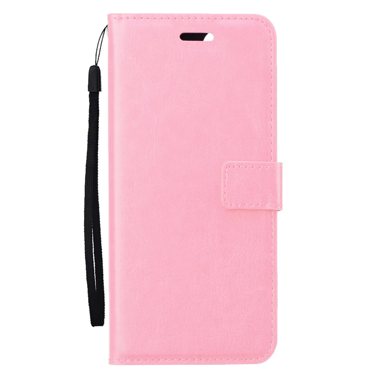 BASEY. Hoes Geschikt voor Samsung S24 Plus Hoesje Bookcase Hoes Flip Case Book Cover - Hoesje Geschikt voor Samsung Galaxy S24 Plus Hoes Book Case Hoesje - Lichtroze