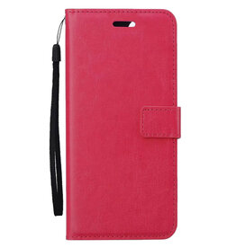BASEY. BASEY. Samsung Galaxy S24 Plus Hoesje Bookcase - Donkerroze
