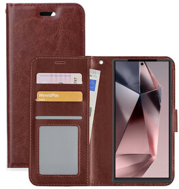 NoXx NoXx Samsung Galaxy S24 Ultra Hoesje Bookcase - Bruin