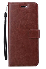 BASEY. Hoes Geschikt voor Samsung S24 Plus Hoesje Bookcase Hoes Flip Case Book Cover - Hoesje Geschikt voor Samsung Galaxy S24 Plus Hoes Book Case Hoesje - Bruin