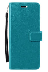 BASEY. Hoes Geschikt voor Samsung S24 Hoesje Bookcase Hoes Flip Case Book Cover - Hoesje Geschikt voor Samsung Galaxy S24 Hoes Book Case Hoesje - Turquoise