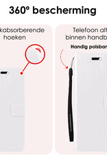 NoXx Hoes Geschikt voor Samsung S24 Plus Hoesje Book Case Hoes Flip Cover Wallet Bookcase - Wit