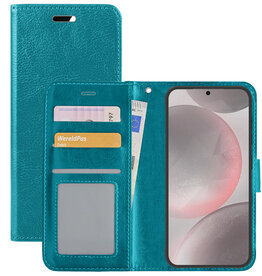 NoXx NoXx Samsung Galaxy S24 Plus Hoesje Bookcase - Turquoise
