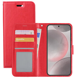 NoXx NoXx Samsung Galaxy S24 Plus Hoesje Bookcase - Rood