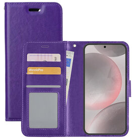 NoXx NoXx Samsung Galaxy S24 Plus Hoesje Bookcase - Paars