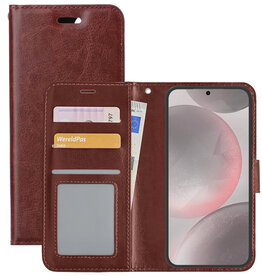 NoXx NoXx Samsung Galaxy S24 Plus Hoesje Bookcase - Bruin