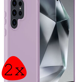 BASEY. BASEY. Samsung Galaxy S24 Ultra Hoesje Siliconen - Lila - 2 PACK