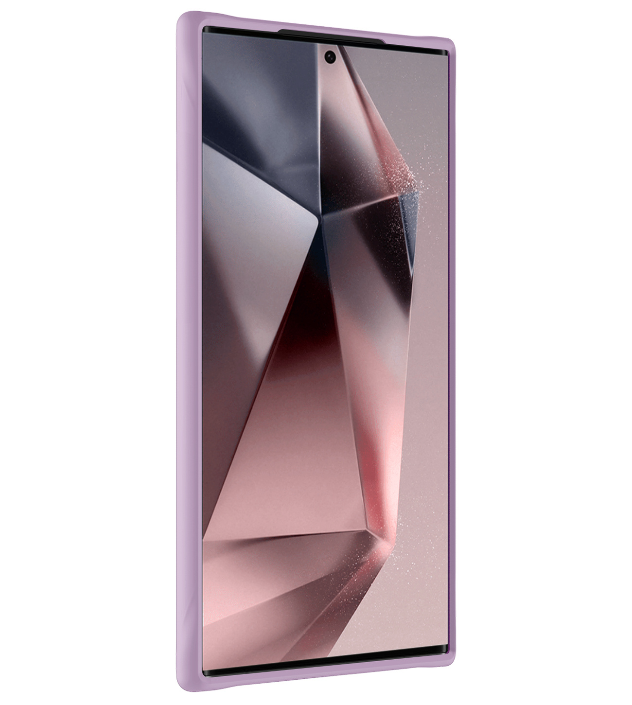 NoXx Hoes Geschikt voor Samsung S24 Ultra Hoesje Cover Siliconen Back Case Hoes - Lila - 2x