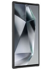 BASEY. Hoes Geschikt voor Samsung S24 Ultra Hoesje Siliconen Back Cover Case - Hoesje Geschikt voor Samsung Galaxy S24 Ultra Hoes Cover Hoesje - Zwart