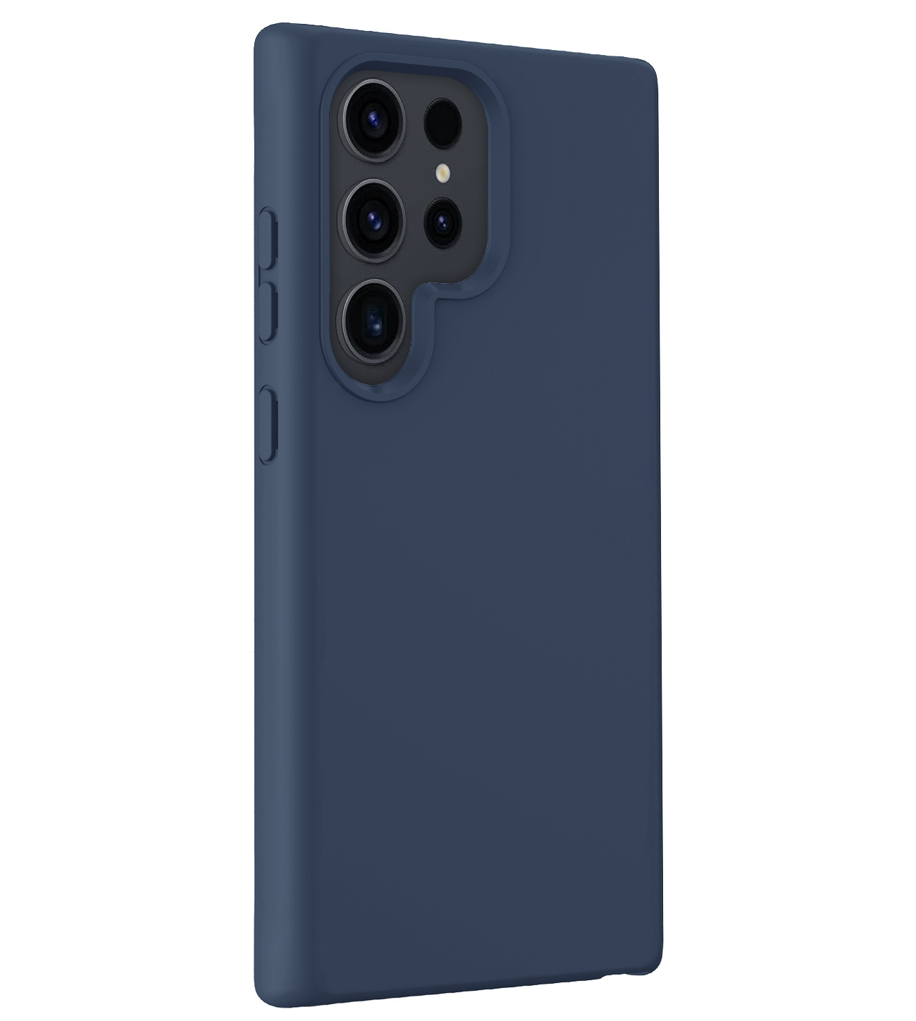NoXx Hoes Geschikt voor Samsung S24 Ultra Hoesje Cover Siliconen Back Case Hoes - Donkerblauw - 2x