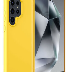 BASEY. BASEY. Samsung Galaxy S24 Ultra Hoesje Siliconen - Geel