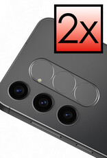 NoXx Screenprotector Geschikt voor Samsung S24 Plus Camera Screenprotector Gehard Glas - Screenprotector Geschikt voor Samsung Galaxy S24 Plus Screenprotector Camera Tempered Glass - 2x