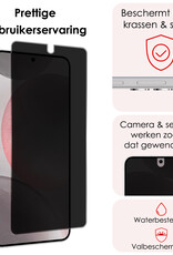 NoXx Screenprotector Geschikt voor Samsung S24 Screenprotector Privacy Tempered Glass Gehard Glas Display Cover