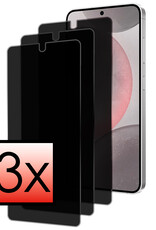 NoXx Screenprotector Geschikt voor Samsung S24 Screenprotector Privacy Tempered Glass Gehard Glas Display Cover - 3x