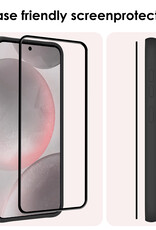 NoXx Screenprotector Geschikt voor Samsung S24 Screenprotector Tempered Glass Gehard Glas Full Cover