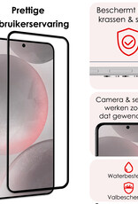 NoXx Screenprotector Geschikt voor Samsung S24 Screenprotector Tempered Glass Gehard Glas Full Cover