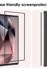 NoXx Screenprotector Geschikt voor Samsung S24 Ultra Screenprotector Tempered Glass Gehard Glas Full Cover - 3x