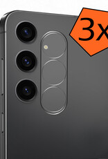 Nomfy Screenprotector Geschikt voor Samsung S24 Camera Screen Protector Beschermglas - Screenprotector Geschikt voor Samsung Galaxy S24 Camera Screenprotector Tempered Glass - 3 PACK