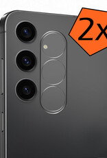 Nomfy Screenprotector Geschikt voor Samsung S24 Camera Screen Protector Beschermglas - Screenprotector Geschikt voor Samsung Galaxy S24 Camera Screenprotector Tempered Glass - 2 PACK