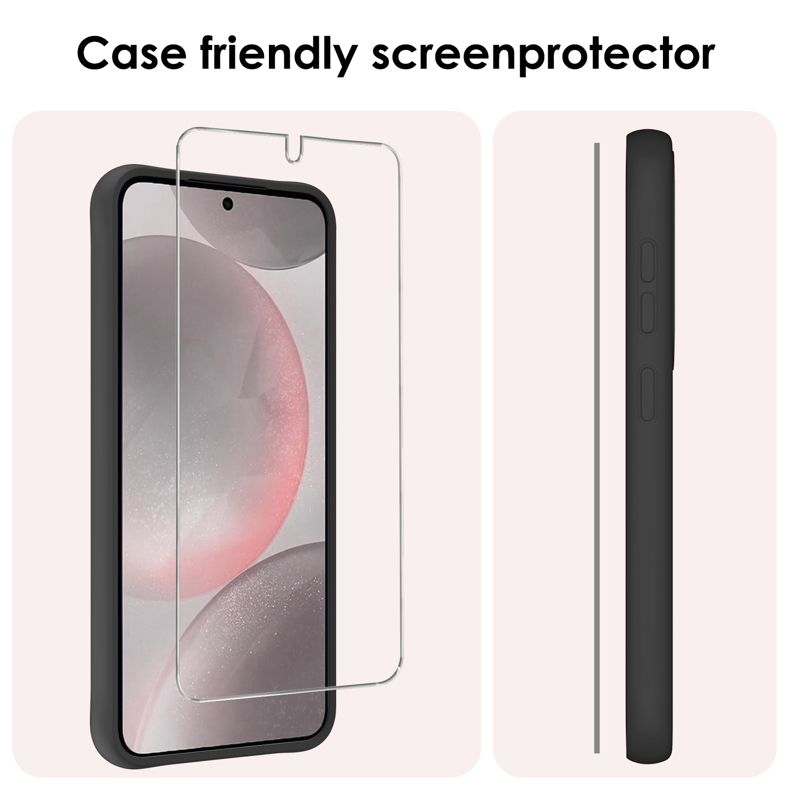 NoXx Screenprotector Geschikt voor Samsung S24 Screenprotector Tempered Glass Gehard Glas Beschermglas - 2x