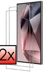 NoXx Screenprotector Geschikt voor Samsung S24 Ultra Screenprotector Tempered Glass Gehard Glas Beschermglas - 2x