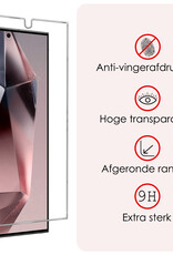 NoXx Screenprotector Geschikt voor Samsung S24 Ultra Screenprotector Tempered Glass Gehard Glas Beschermglas - 3x