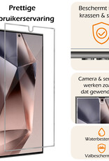 Nomfy Screenprotector Geschikt voor Samsung S24 Ultra Screenprotector Bescherm Glas Tempered Glass - Screenprotector Geschikt voor Samsung Galaxy S24 Ultra Screen Protector - 3 PACK