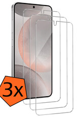 Nomfy Screenprotector Geschikt voor Samsung S24 Screenprotector Bescherm Glas Tempered Glass - Screenprotector Geschikt voor Samsung Galaxy S24 Screen Protector - 3 PACK