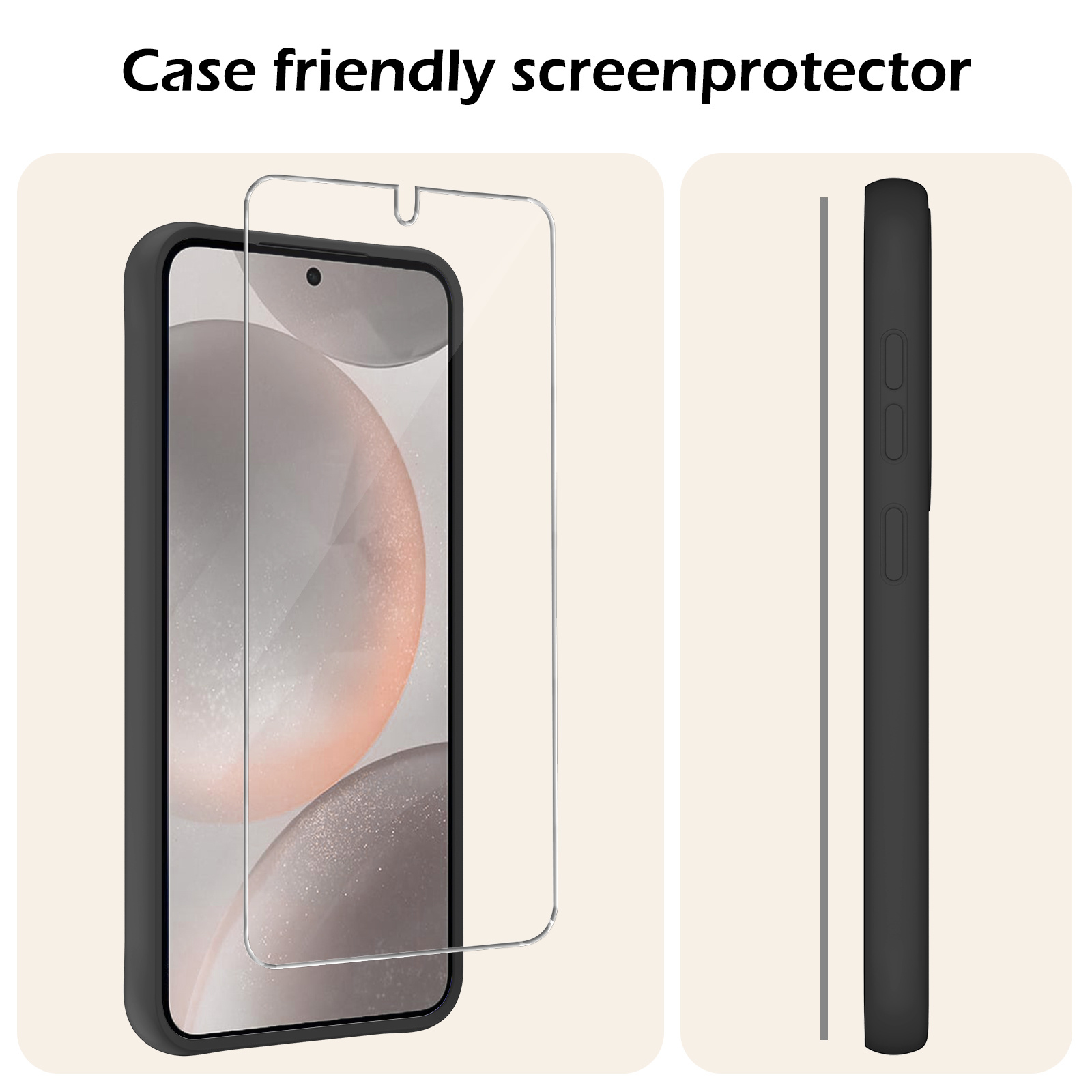 Nomfy Screenprotector Geschikt voor Samsung S24 Screenprotector Bescherm Glas Tempered Glass - Screenprotector Geschikt voor Samsung Galaxy S24 Screen Protector - 3 PACK