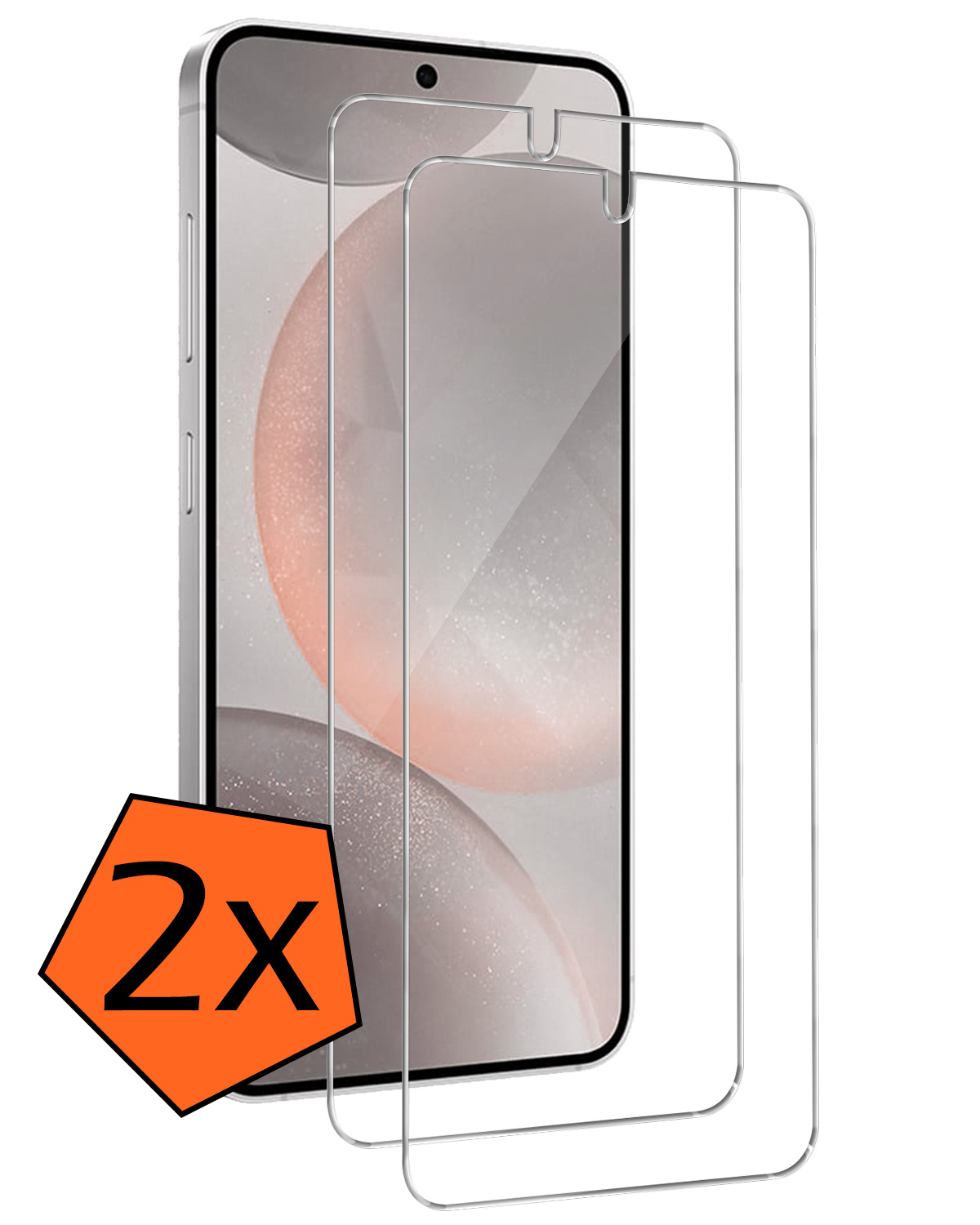 Nomfy Screenprotector Geschikt voor Samsung S24 Screenprotector Bescherm Glas Tempered Glass - Screenprotector Geschikt voor Samsung Galaxy S24 Screen Protector - 2 PACK