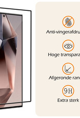 Nomfy Screenprotector Geschikt voor Samsung S24 Ultra Screenprotector Bescherm Glas - Screenprotector Geschikt voor Samsung Galaxy S24 Ultra Screen Protector Tempered Glass Full Screen Full Cover - 3 PACK