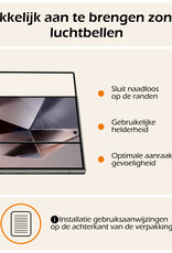 Nomfy Screenprotector Geschikt voor Samsung S24 Ultra Screenprotector Bescherm Glas - Screenprotector Geschikt voor Samsung Galaxy S24 Ultra Screen Protector Tempered Glass Full Screen Full Cover - 2 PACK