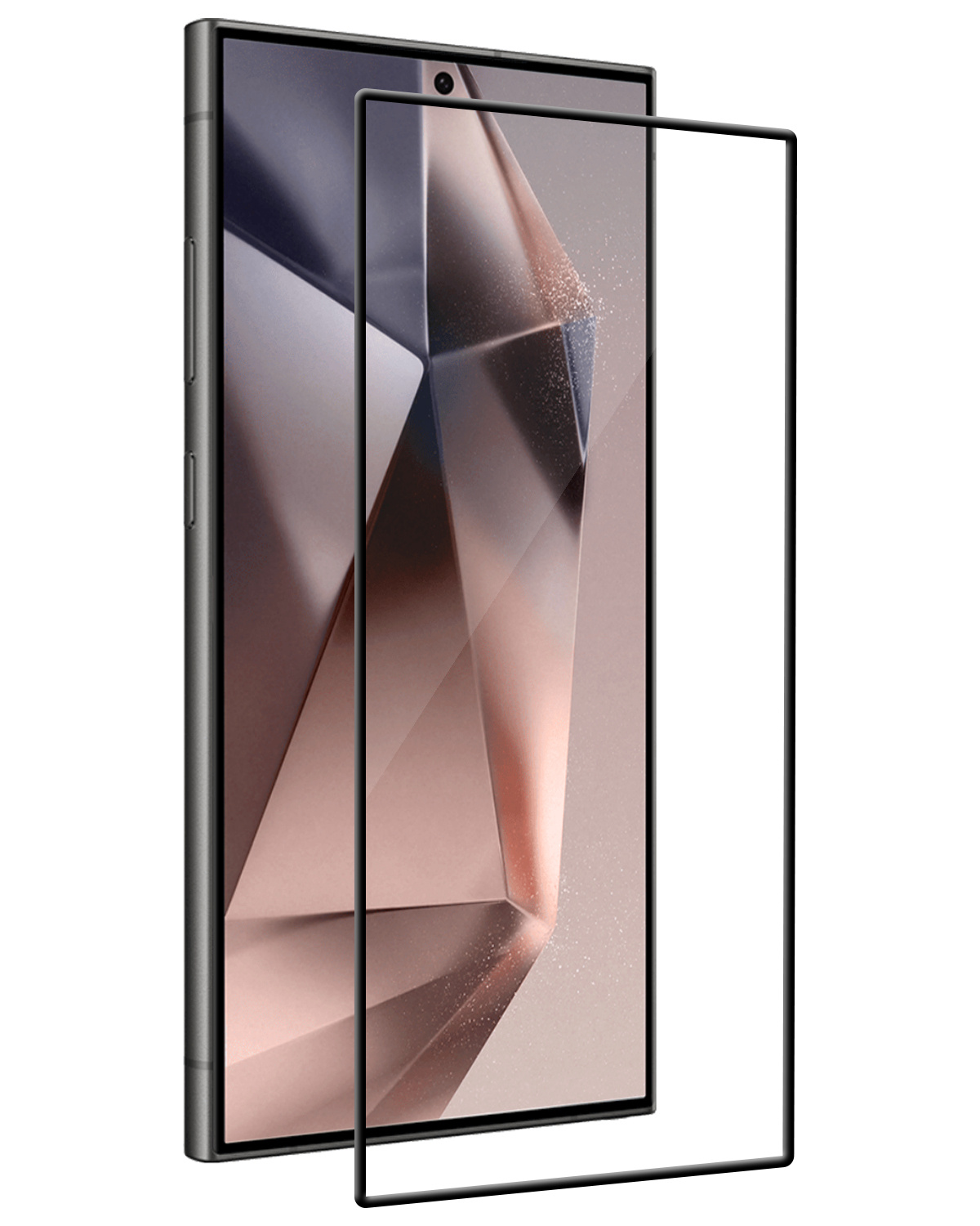Nomfy Screenprotector Geschikt voor Samsung S24 Ultra Screenprotector Bescherm Glas - Screenprotector Geschikt voor Samsung Galaxy S24 Ultra Screen Protector Tempered Glass Full Screen Full Cover