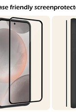 Nomfy Screenprotector Geschikt voor Samsung S24 Plus Screenprotector Bescherm Glas - Screenprotector Geschikt voor Samsung Galaxy S24 Plus Screen Protector Tempered Glass Full Screen Full Cover - 2 PACK