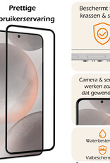 Nomfy Screenprotector Geschikt voor Samsung S24 Plus Screenprotector Bescherm Glas - Screenprotector Geschikt voor Samsung Galaxy S24 Plus Screen Protector Tempered Glass Full Screen Full Cover - 2 PACK
