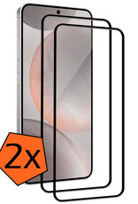 Nomfy Screenprotector Geschikt voor Samsung S24 Screenprotector Bescherm Glas - Screenprotector Geschikt voor Samsung Galaxy S24 Screen Protector Tempered Glass Full Screen Full Cover - 2 PACK