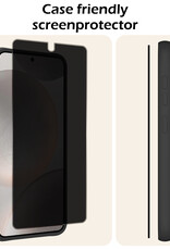Nomfy Screenprotector Geschikt voor Samsung S24 Screenprotector Privacy Bescherm Glas - Screenprotector Geschikt voor Samsung Galaxy S24 Privacy Screenprotector Tempered Glass - 2 PACK